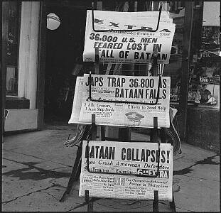 Fall of Bataan news, 4-9-42