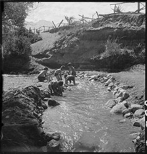 Creek, Manzanar, 1942