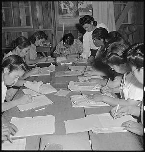 English study, Manzanar, 1942