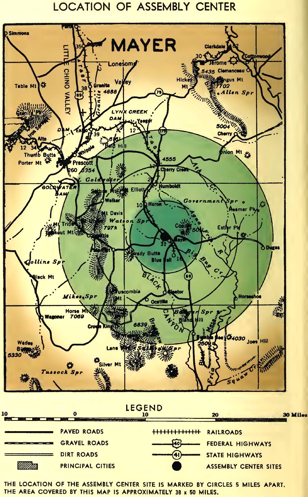 LOCATION OF MAYER ASSEMBLY CENTER