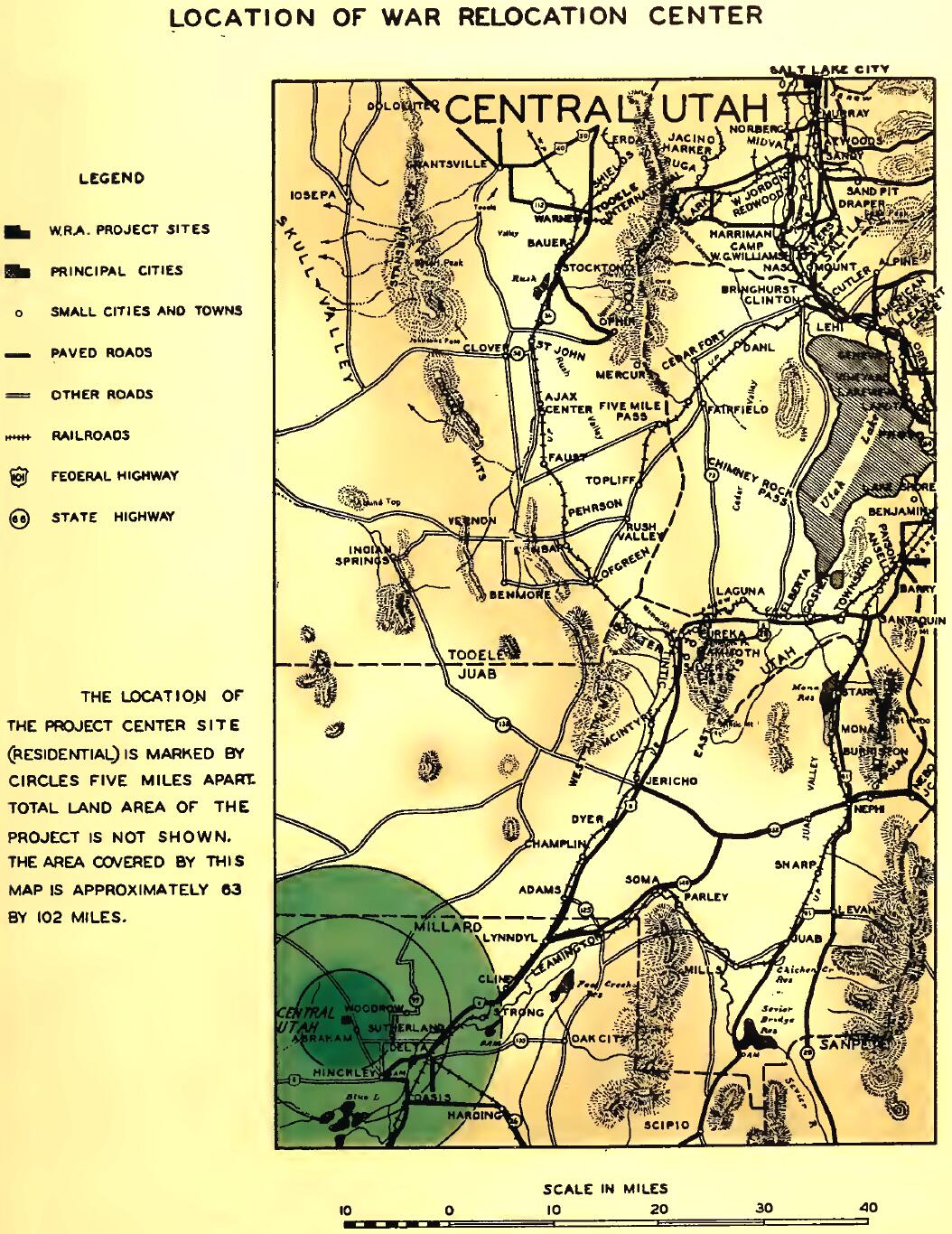 CENTRAL UTAH RELOCATION PROJECT SITE