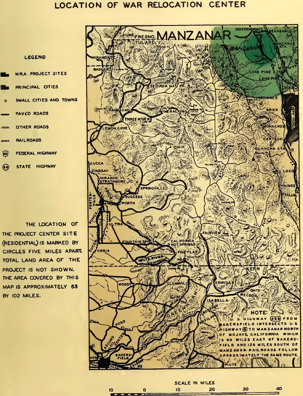 MANZANAR RELOCATION PROJECT SITE