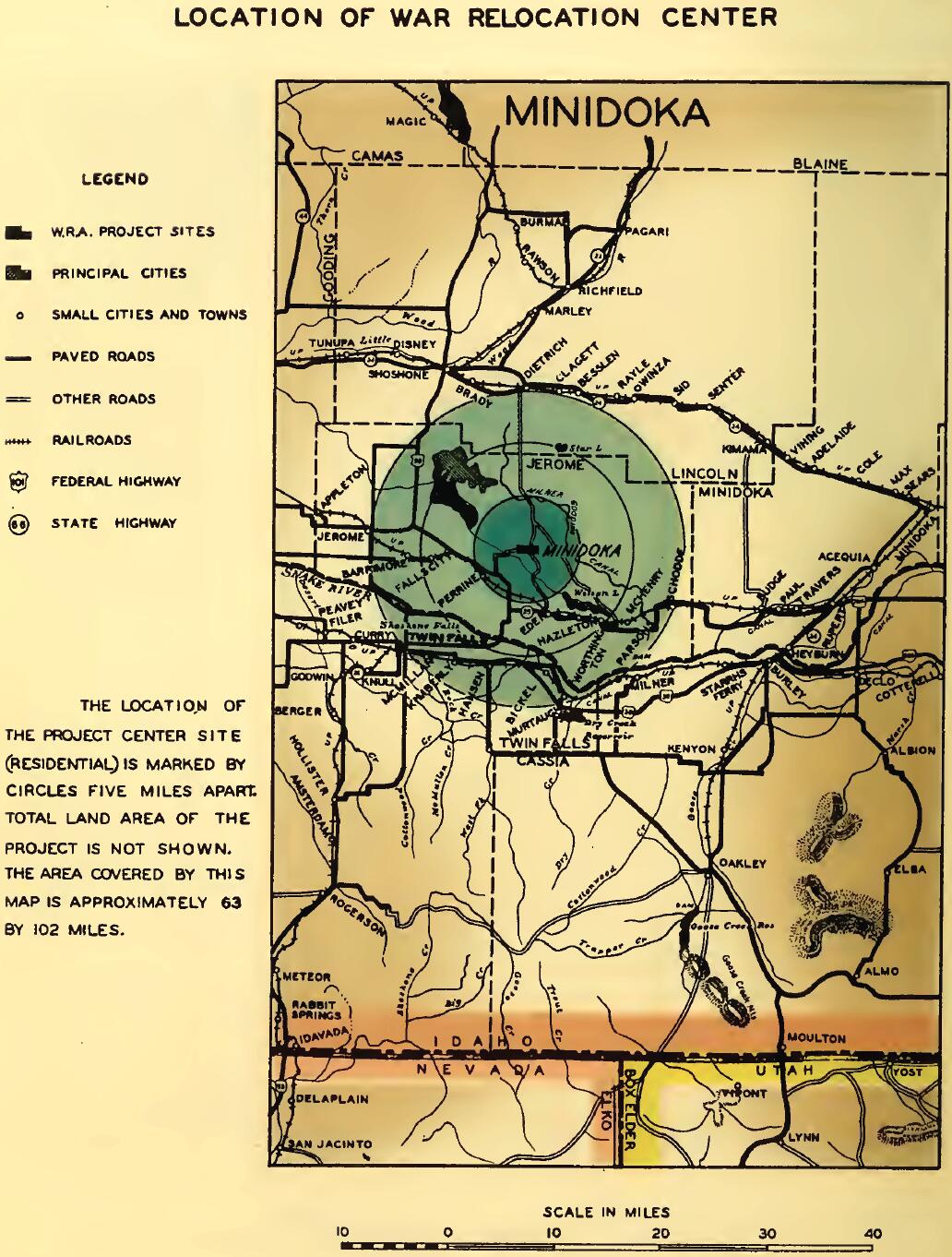 MINIDOKA RELOCATION PROJECT SITE