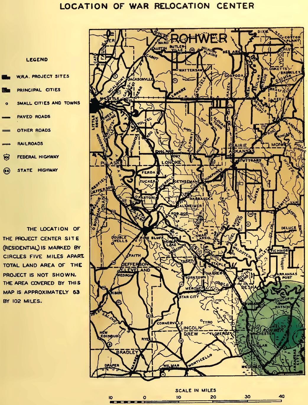 ROHWER RELOCATION PROJECT SITE