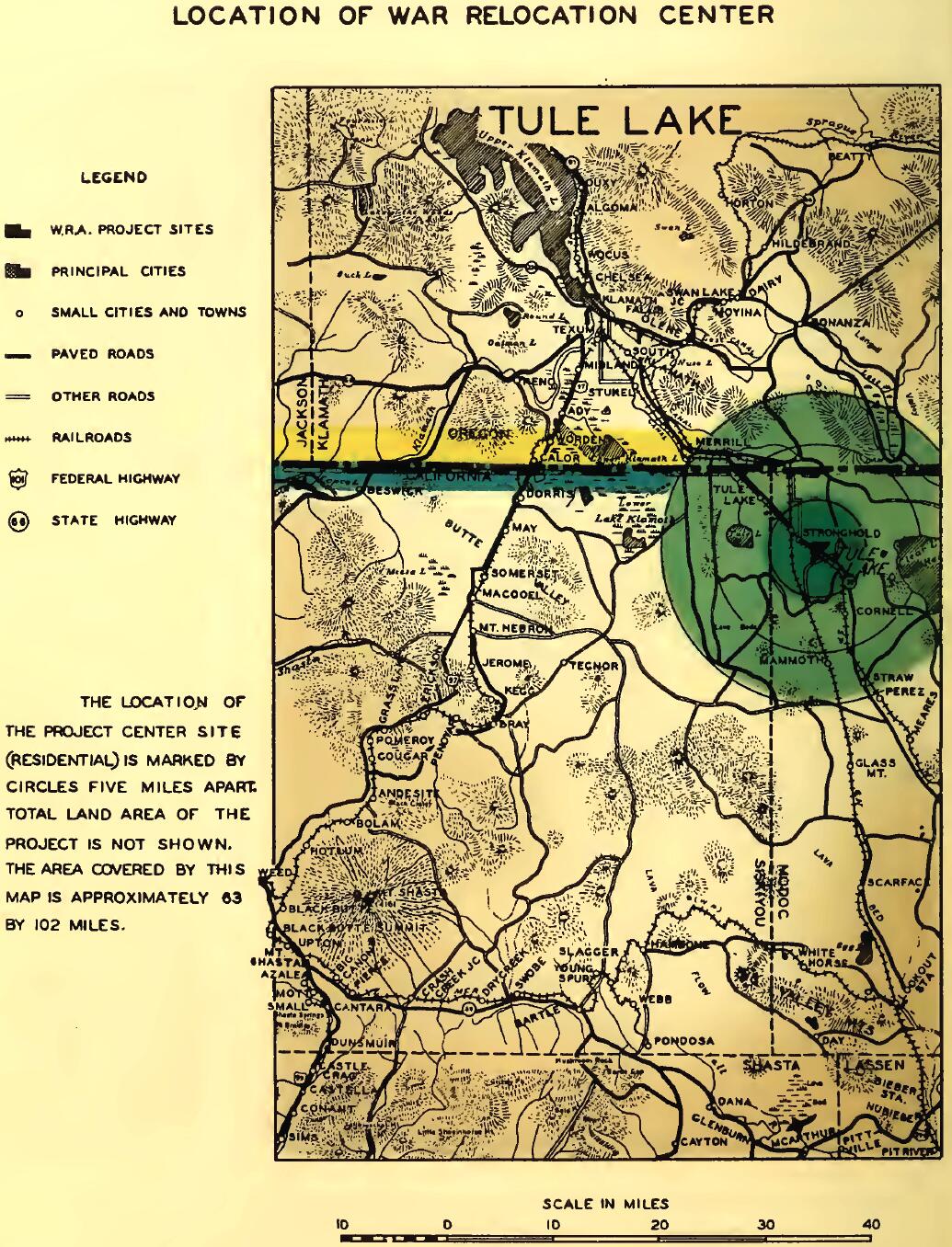 TULE LAKE RELOCATION PROJECT SITE