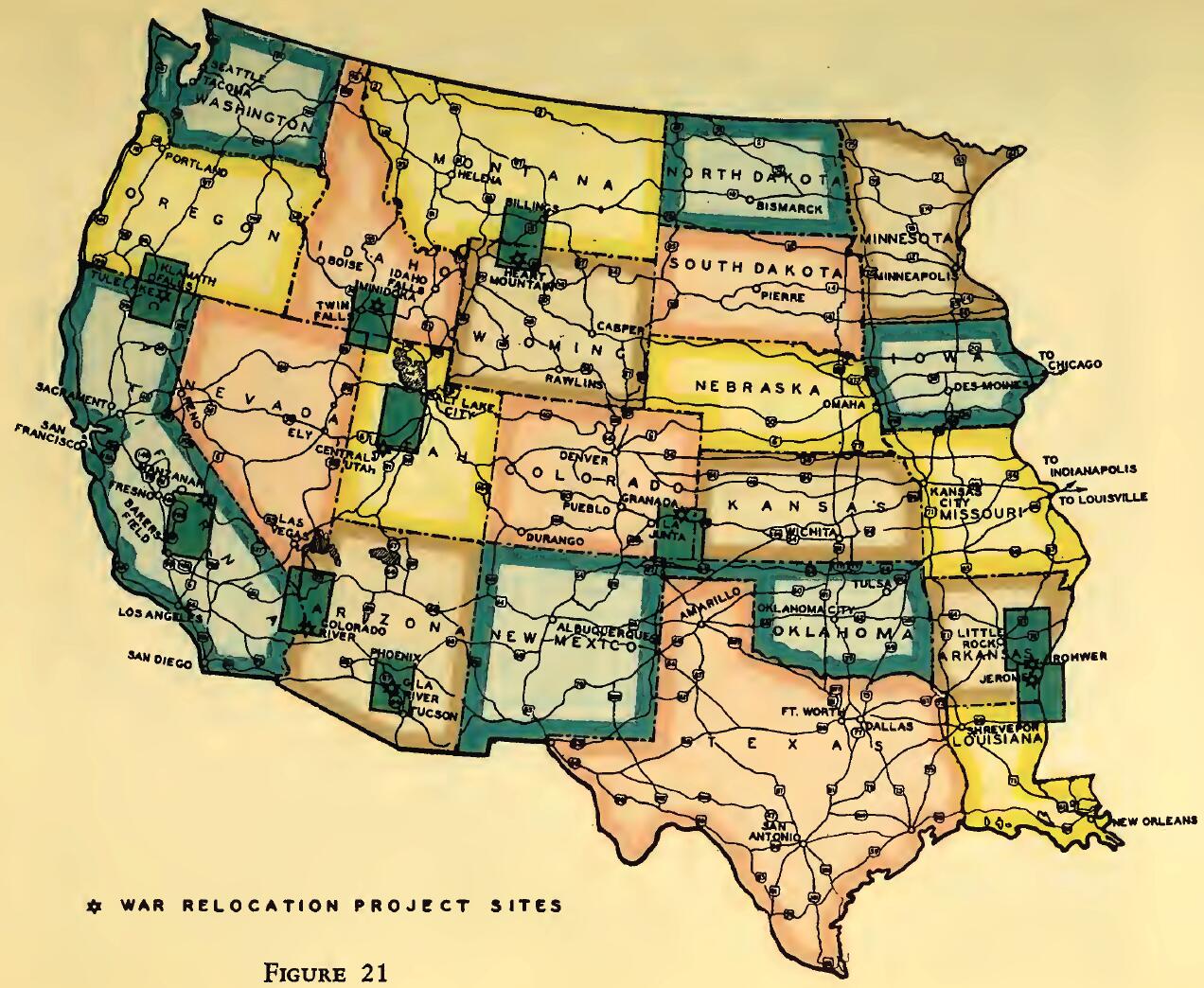 WAR RELOCATION PROJECT SITES