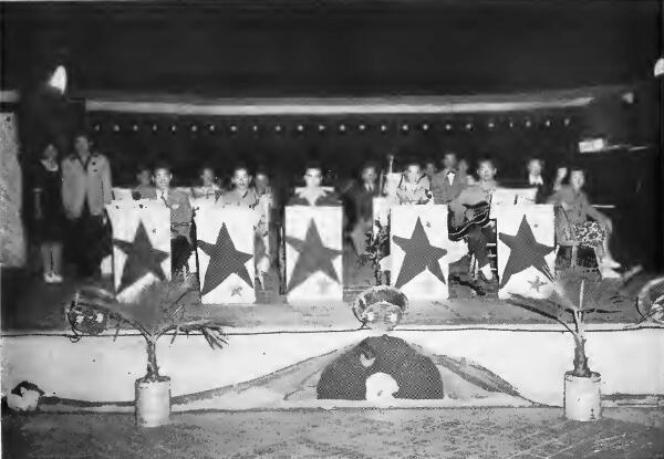 The "Starlight Serenaders," a first class dance orchestra organized at Santa Anita (California) Assembly Center