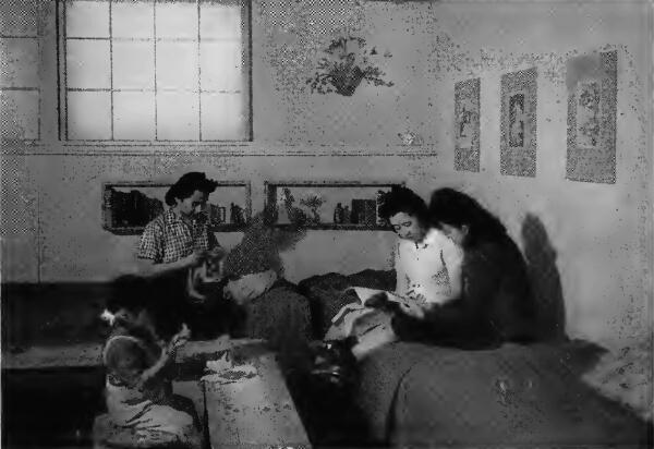 Typical evacuee apartment at Granada Relocation Center, Amache, Colorado