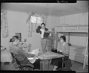 Barracks room, Granada, 1942