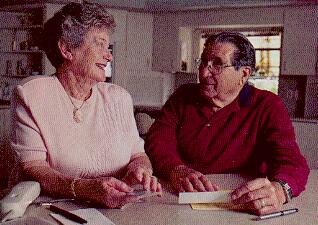 Tenney and Betty at home