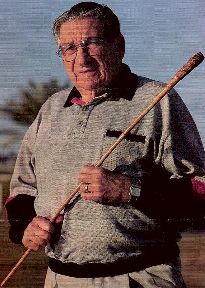 Tenney with cane