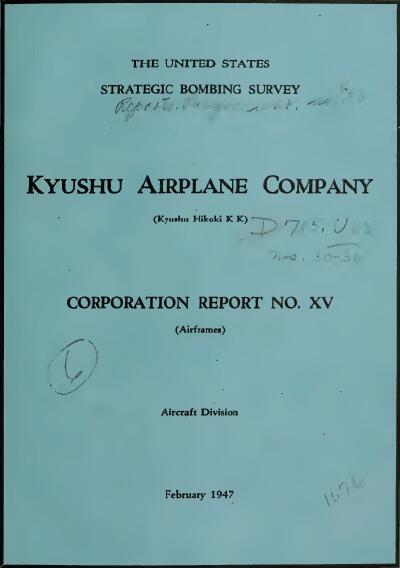 Kyushu Aircraft Co - front page