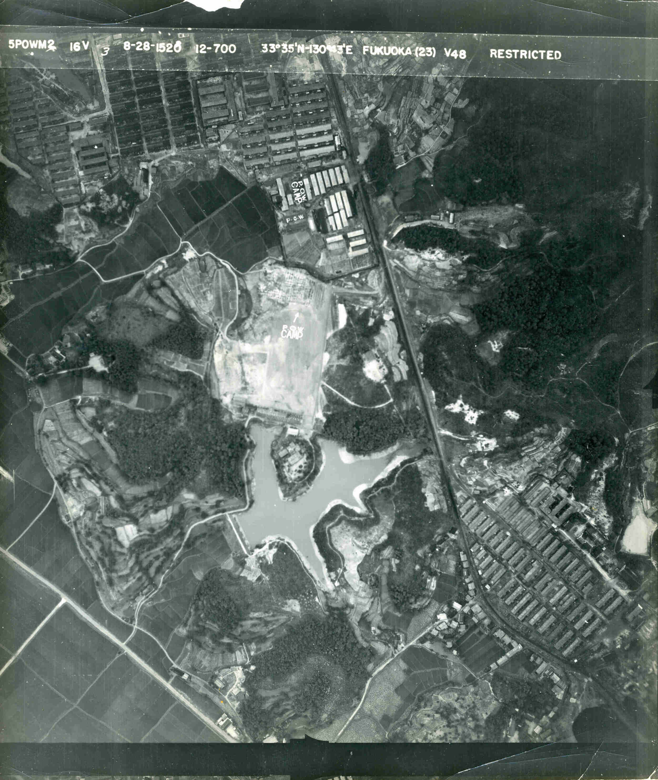 Fukuoka 8B - Aug. 26 - 1945 aerial photo