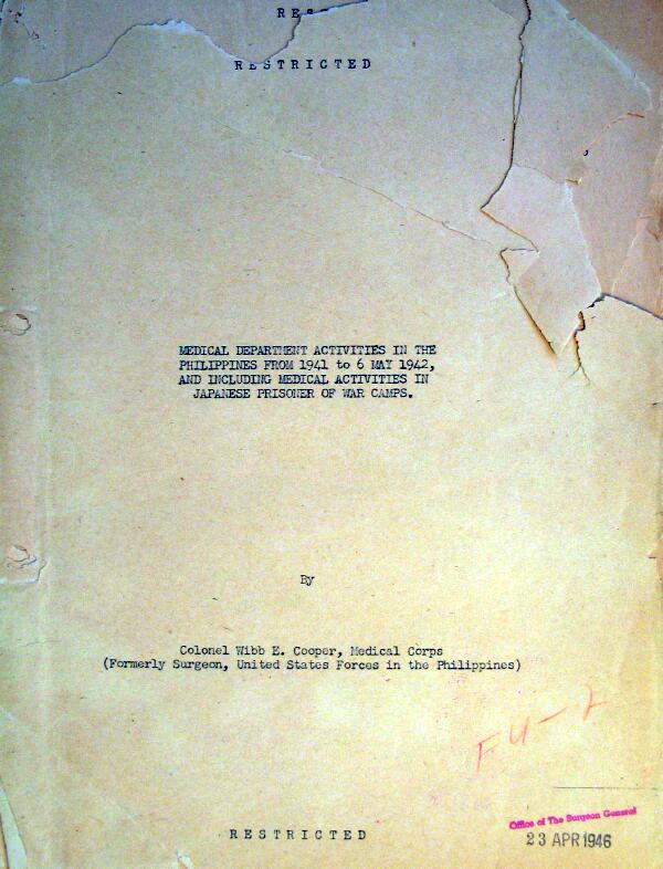Cooper Medical Report - cover