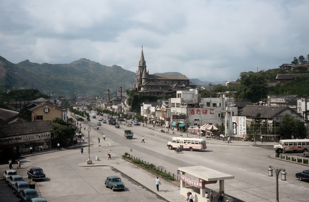 Sasebo_Miura_Church_Sasebo_Station_GrokAI_rendition